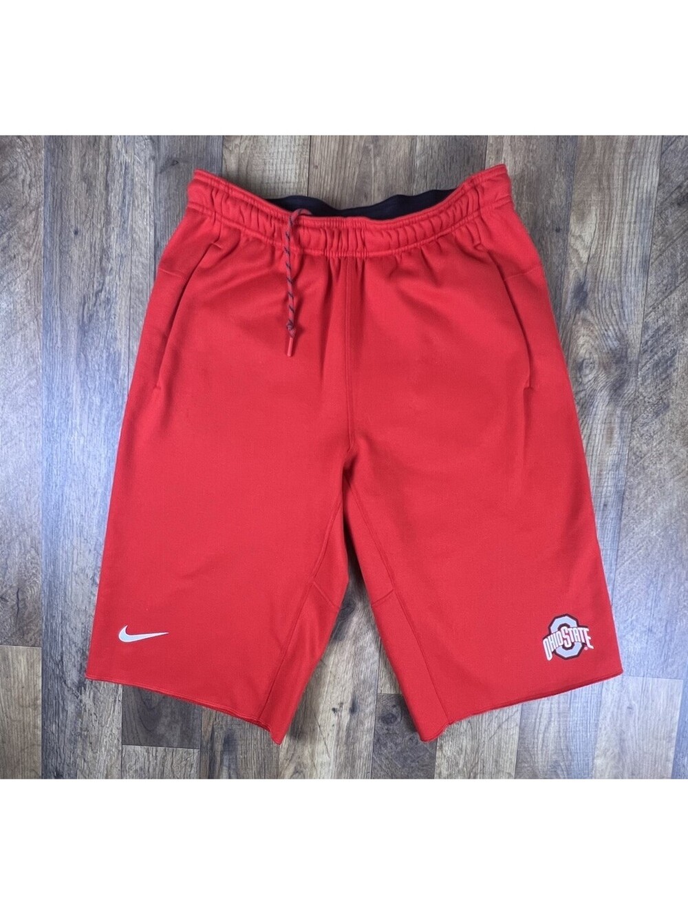 Ohio State Buckeyes Nike Casual Fleece Shorts Small Ncaa Football LONG 14" Heavy